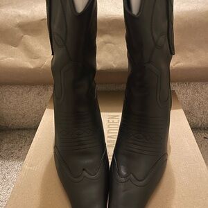 Steve Madden Black Heeled Boots
